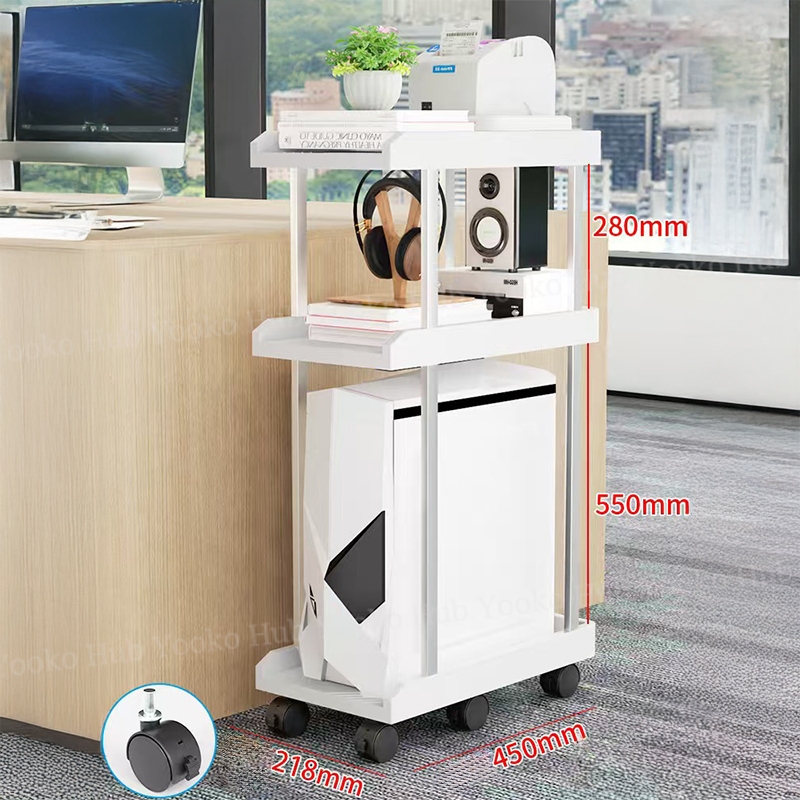 3 Layers CPU Stand Heavy Duty 2-Tier CPU Holder Desktop Computer Tower ...