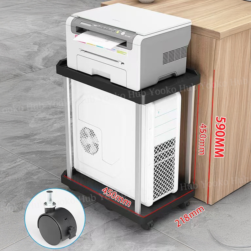 3 Layers CPU Stand Heavy Duty 2-Tier CPU Holder Desktop Computer Tower ...