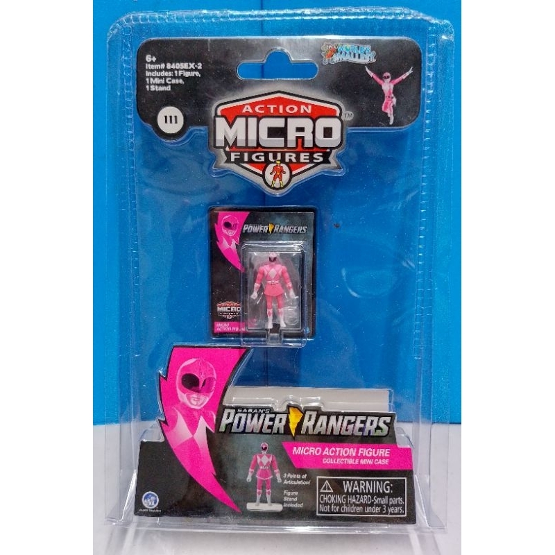 World's Smallest Power Rangers Pink Ranger Micro Action Figure | Shopee ...