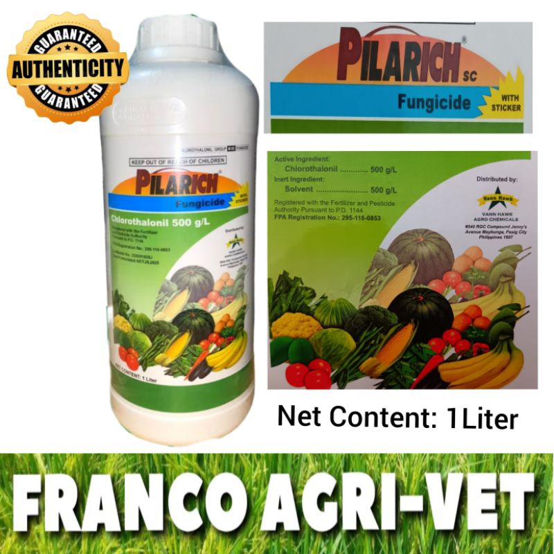 Pilarich SC Fungicide with Sticker ( 1 Liter) | Shopee Philippines