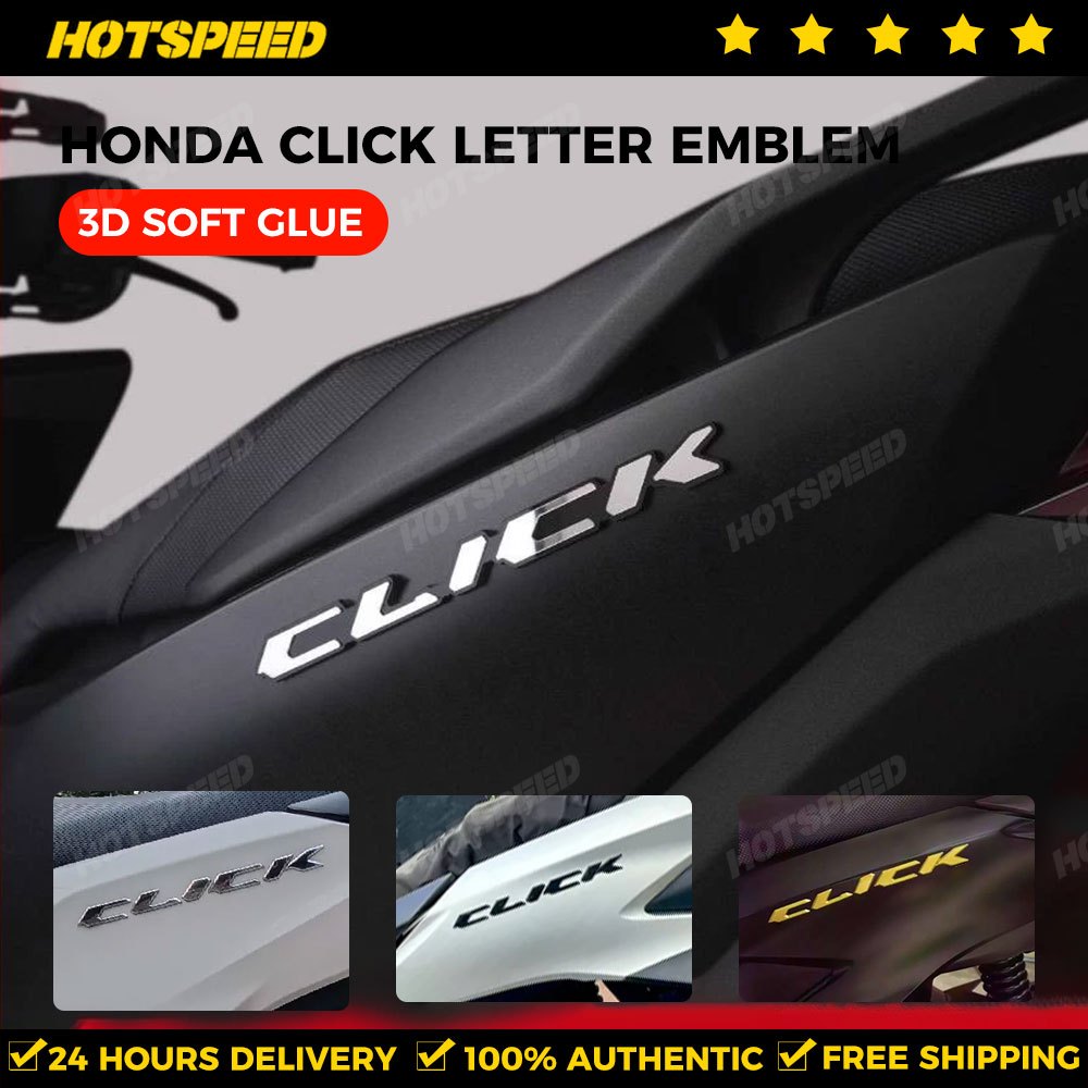 HOTSPEED 2pcs Emblem Click 125i Waterproof Soft Sticker For Motorcycle ...