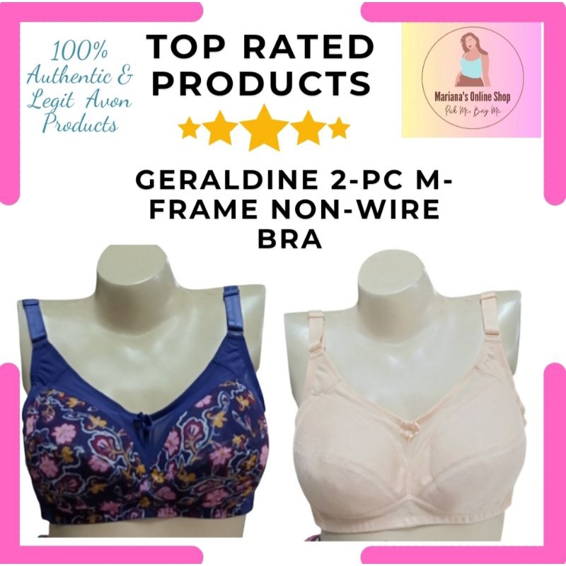 GERALDINE NON-WIRE M-FRAME 2-PC BRA SET | Shopee Philippines