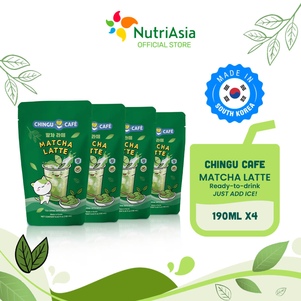 Chingu Café Matcha Latte 190ml Bundle of 4 | Shopee Philippines