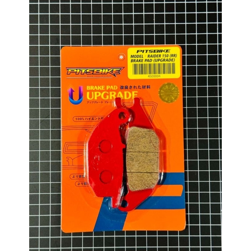 PITSBIKE BRAKE PAD (UPGRADE) for RAIDER 150/RAIDER 150 FI REAR | Shopee ...