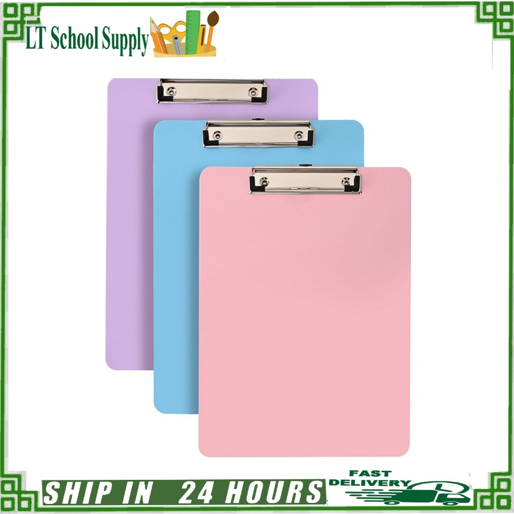 DL Paper Document holder Clip board pastel color Size A5 | Shopee ...