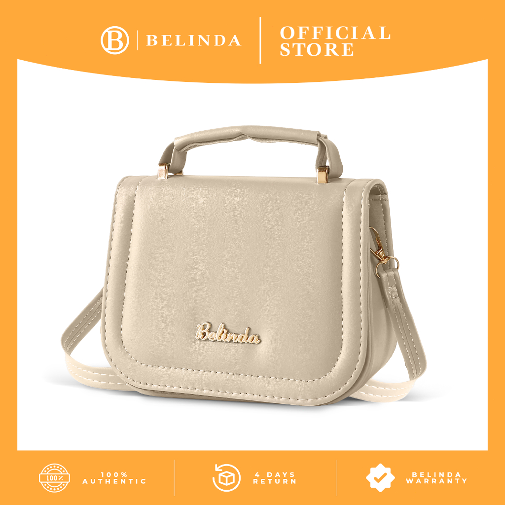 BELINDA Sling Bag For Woman PU Leather Handbag Two Tone Mini Cute Korean  Fashion Shoulder Bag CP001
