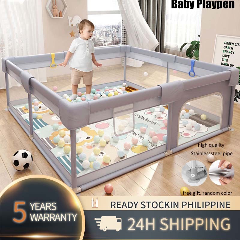 Indoor Baby Playpen with Free Gifts - Durable & Portable Safety Barrier ...