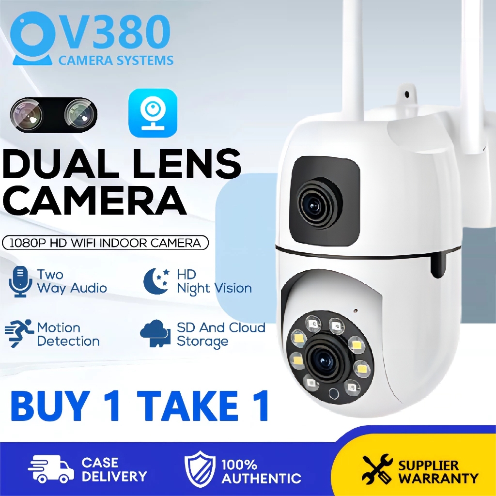 Dual Lens Wifi Smart Camera V380 Pro V380 PRO Q33S Dual Lens Cctv