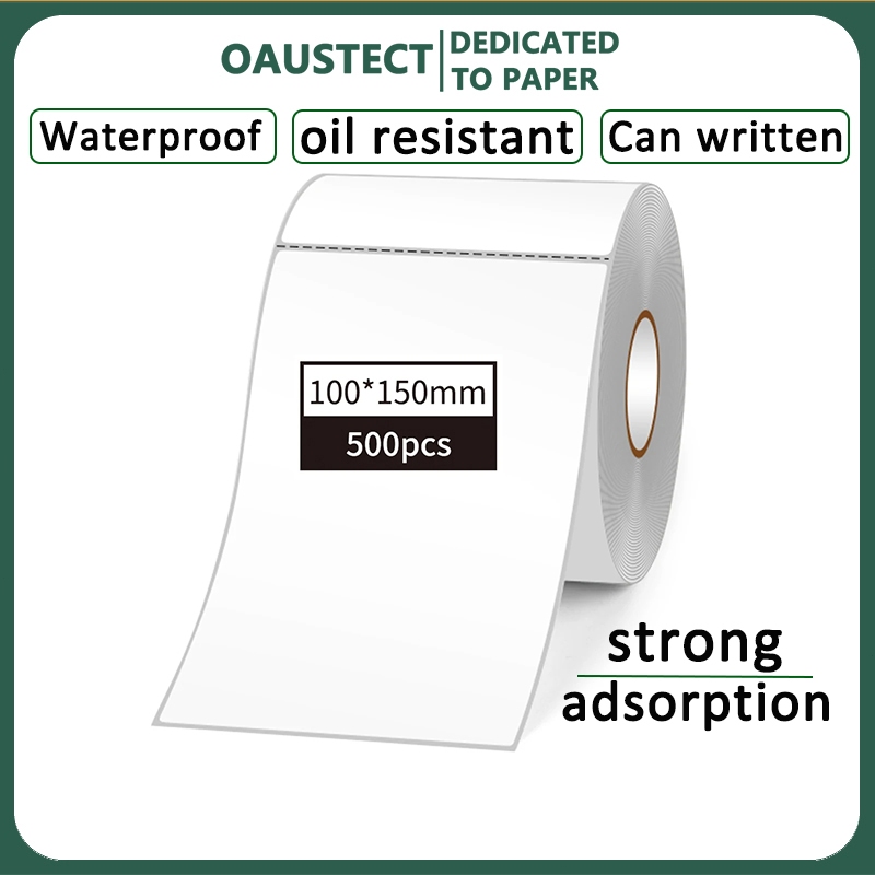 OAUSTECT 100x150mm Thermal label paper waterproof oil resistant easy ...