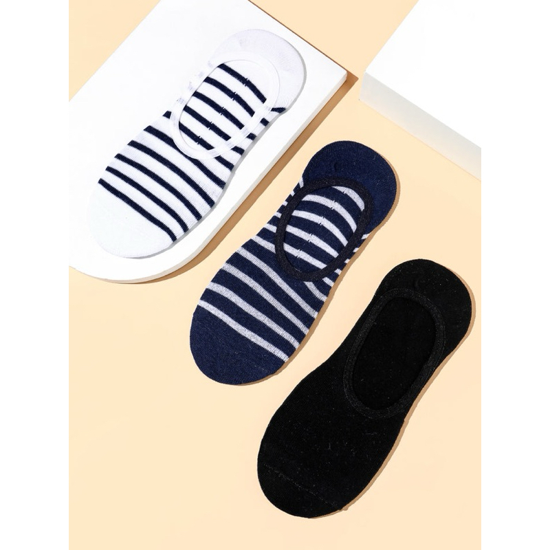 MINISO Men＇s Three-color Low Cut Socks 3 Pairs | Shopee Philippines