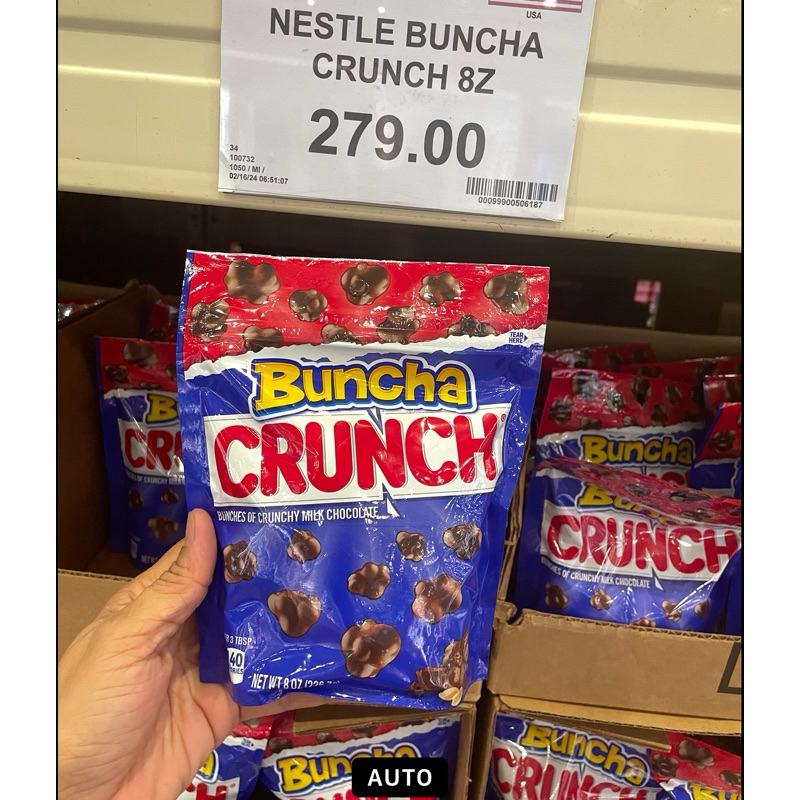 Buncha Crunch Chocolate 226.7g / 8 Oz N Nestle Fun Size Bars 283.4g...