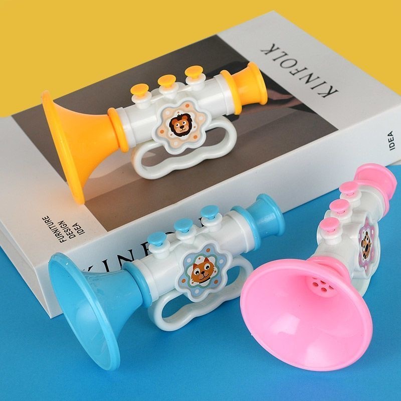 17cm Mini Blowing Trumpet Voice Changing Whistle Horn Toys Musical ...