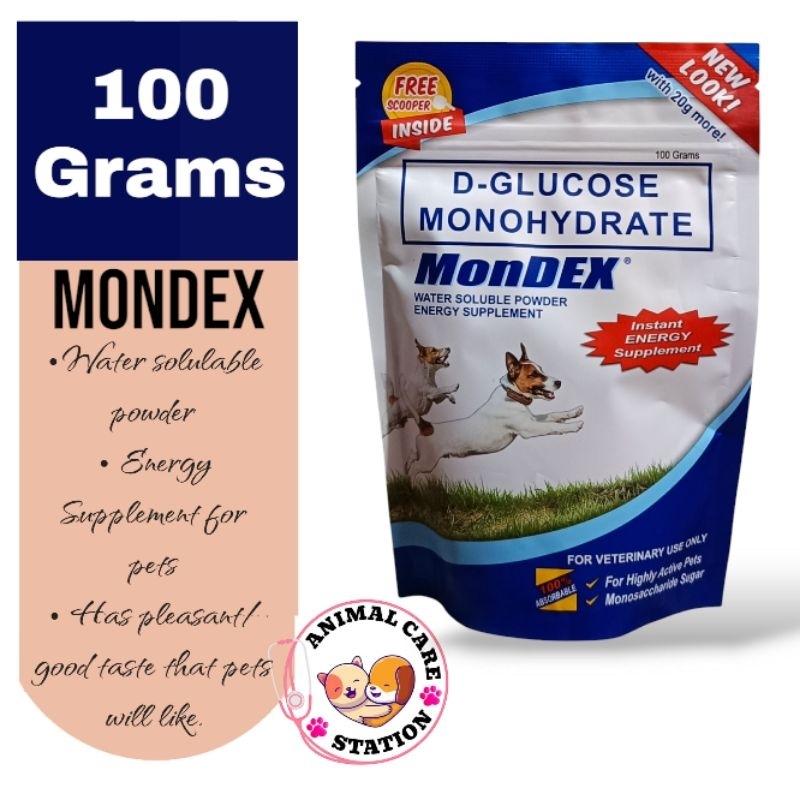 MonDex Water Soluble Powder (100G & 340G) Energy Supplement for Pets ...