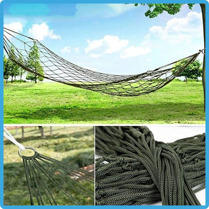 Outdoor Net Camping hammock duyan big size Original lazy hitch swing ...