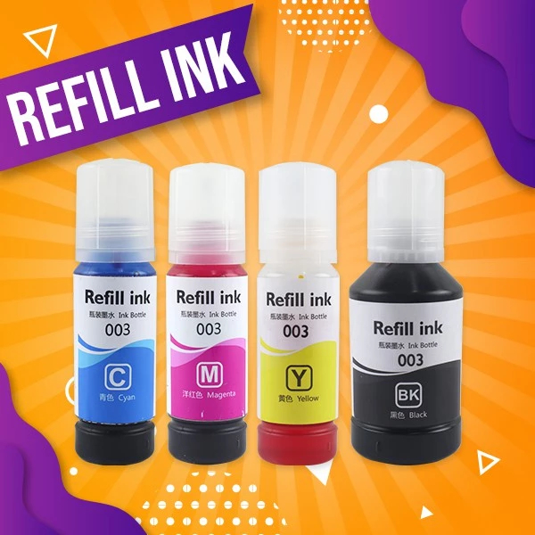 Refill Ink 003 Premium Dye Ink 70ML for [ L1110/L3100/L3101/L3110/L3150 ...