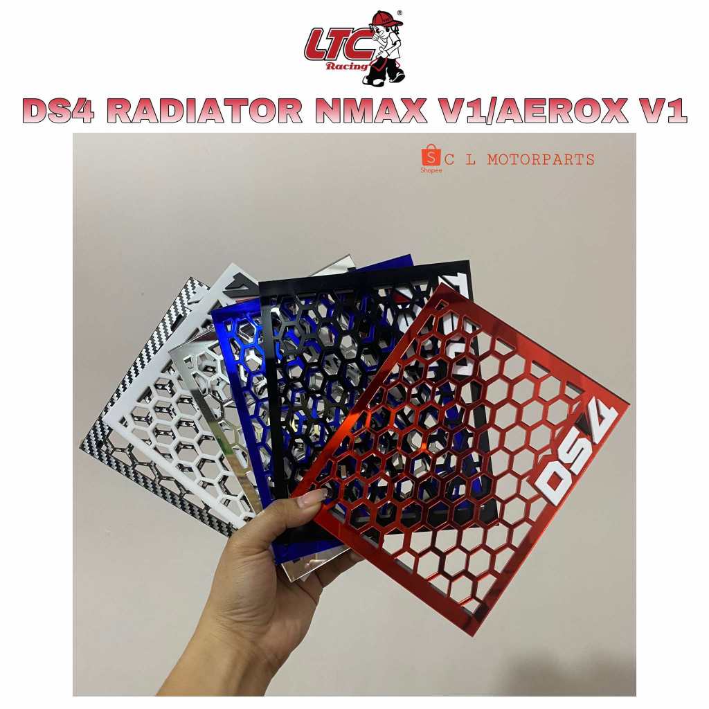 LTC DS4 RADIATOR COVER NMAX V1/ AEROX V1 W/ FREE STICKER | Shopee ...