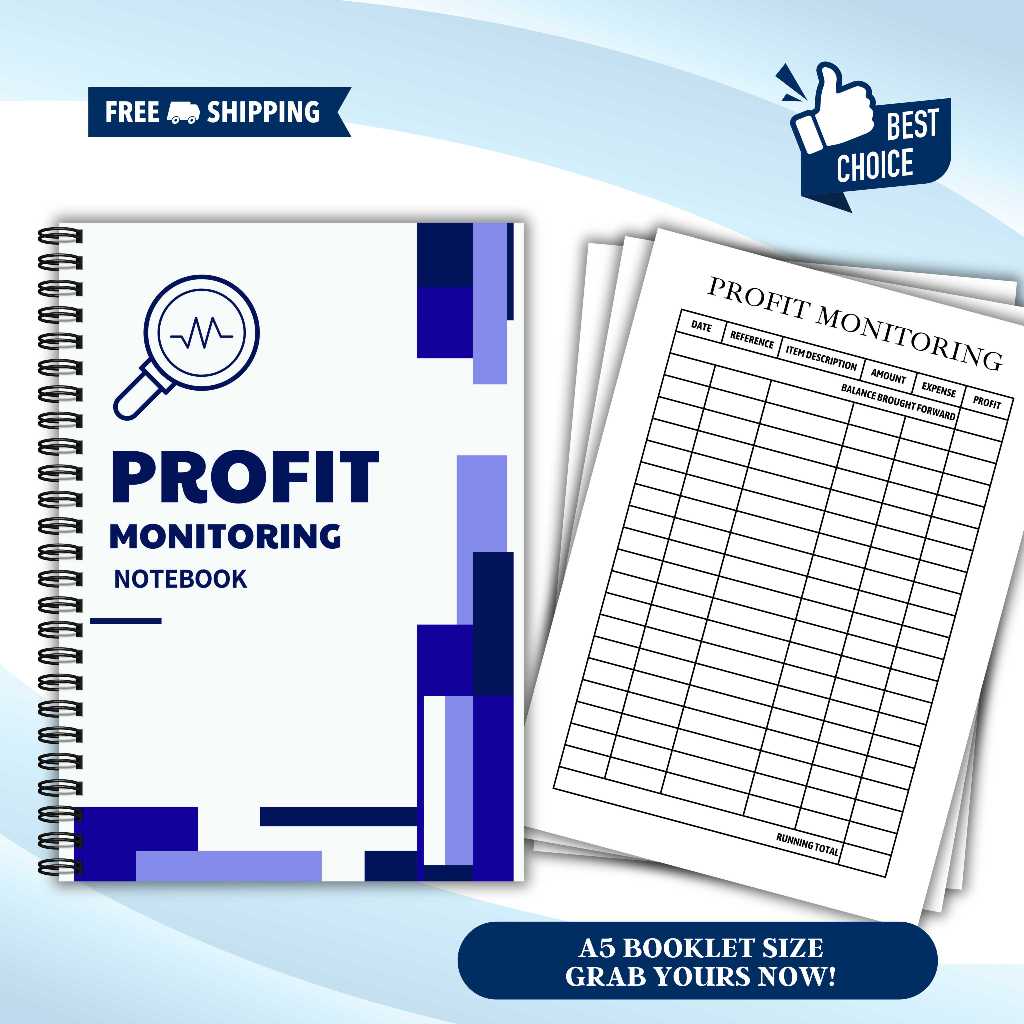 Profit Monitoring Record Notebook | Shopee Philippines