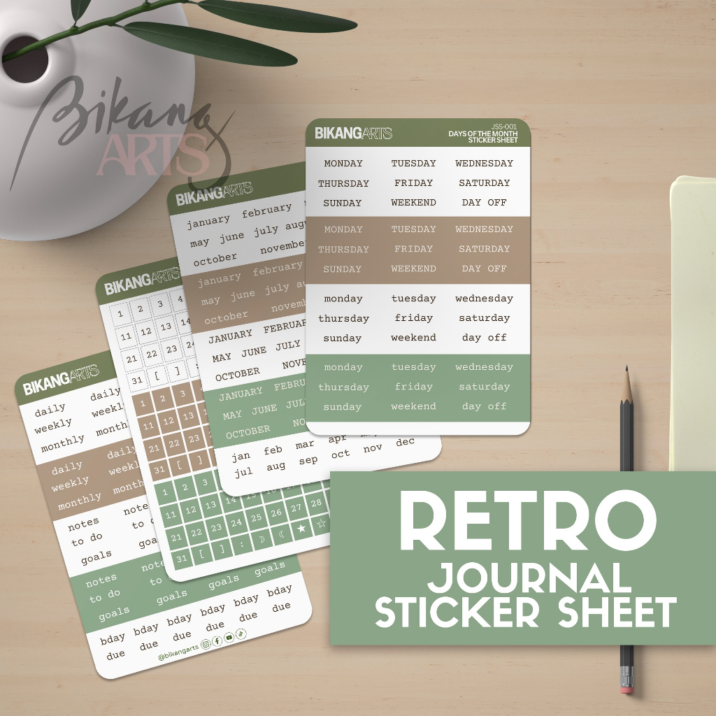 Essential , Daily, Notes, Days, Months Planner / Journal / Label ...
