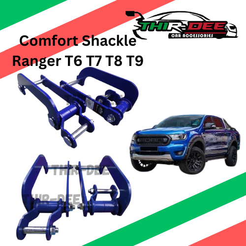 Ford Ranger 2012 - 2022 Comfort Shackle 2 Inches Lift Kit T6 T7 T8 T9 ...