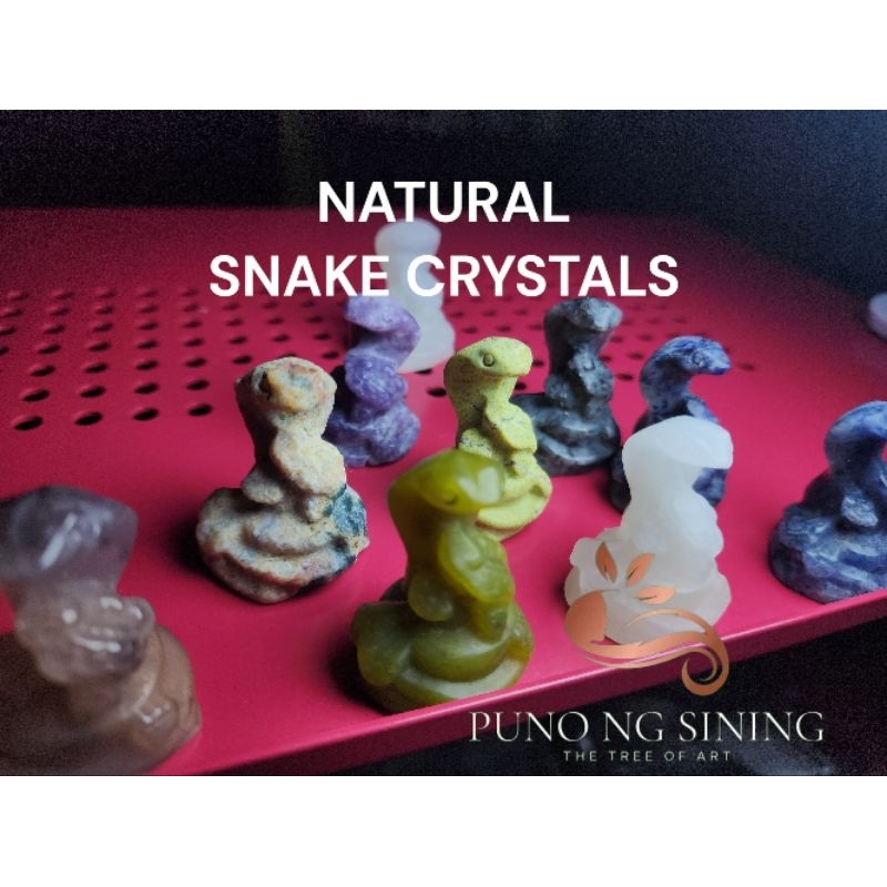 Natural Snake Carving Crystals 2025 YEAR OF THE SNAKE lots of variation ...