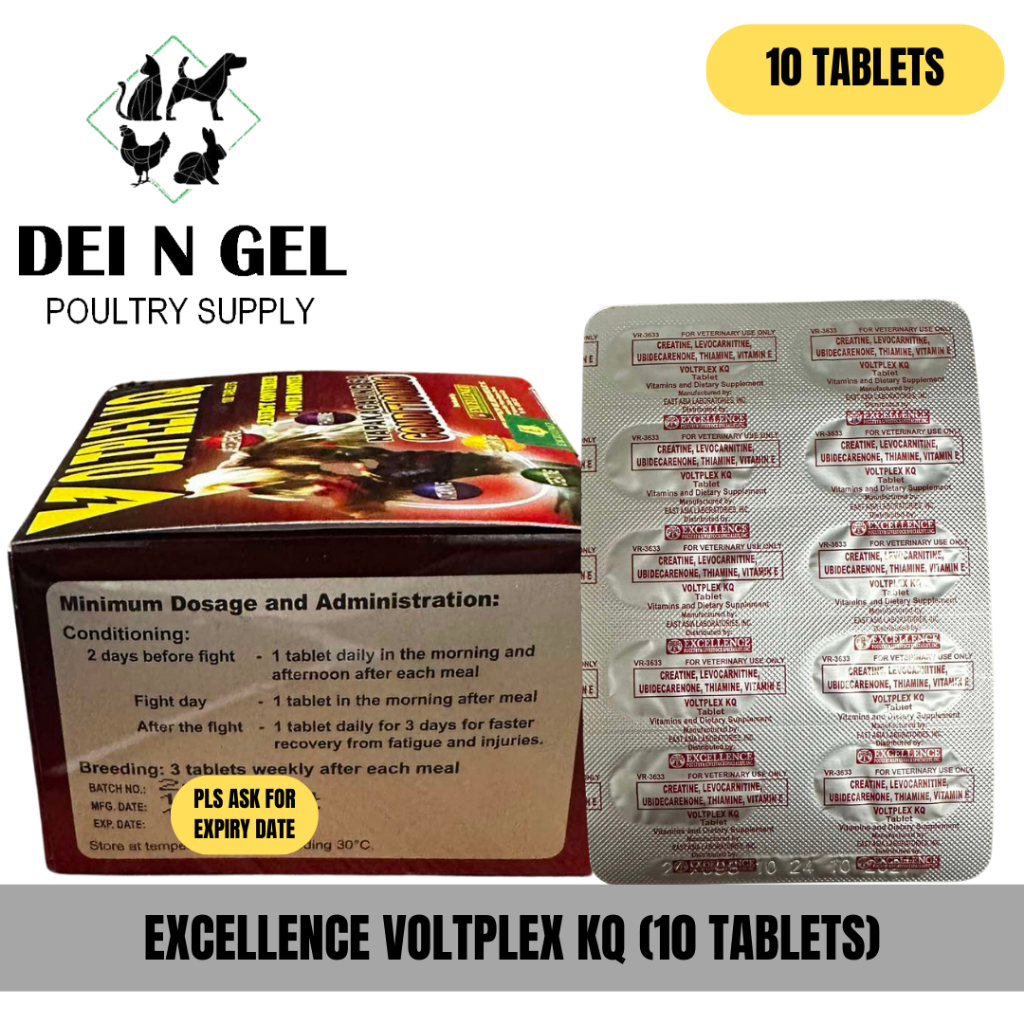 Voltplex KQ for Gamefowl (10 TABLETS) | Shopee Philippines