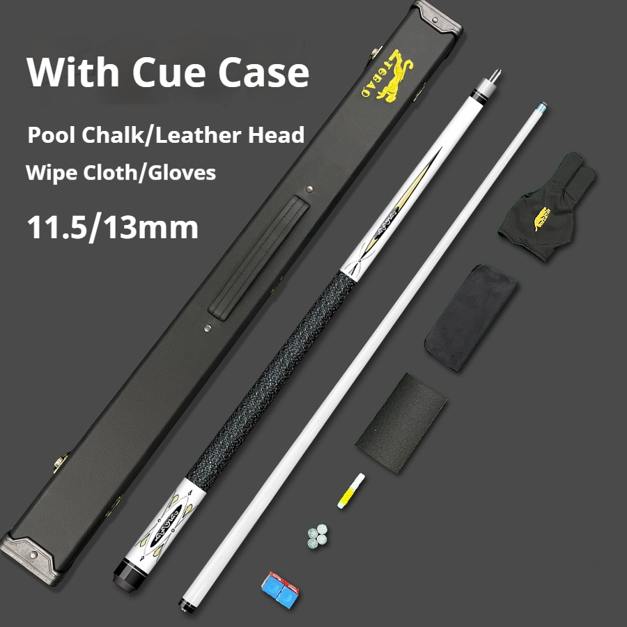 1/2 Billiard Wood Cue Pool Stick Foldable Two Folds Snooker Billiards ...