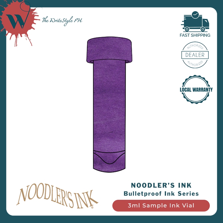 Noodler's Bulletproof Fountain Pen Ink Sample Vial 3ml | Shopee Philippines