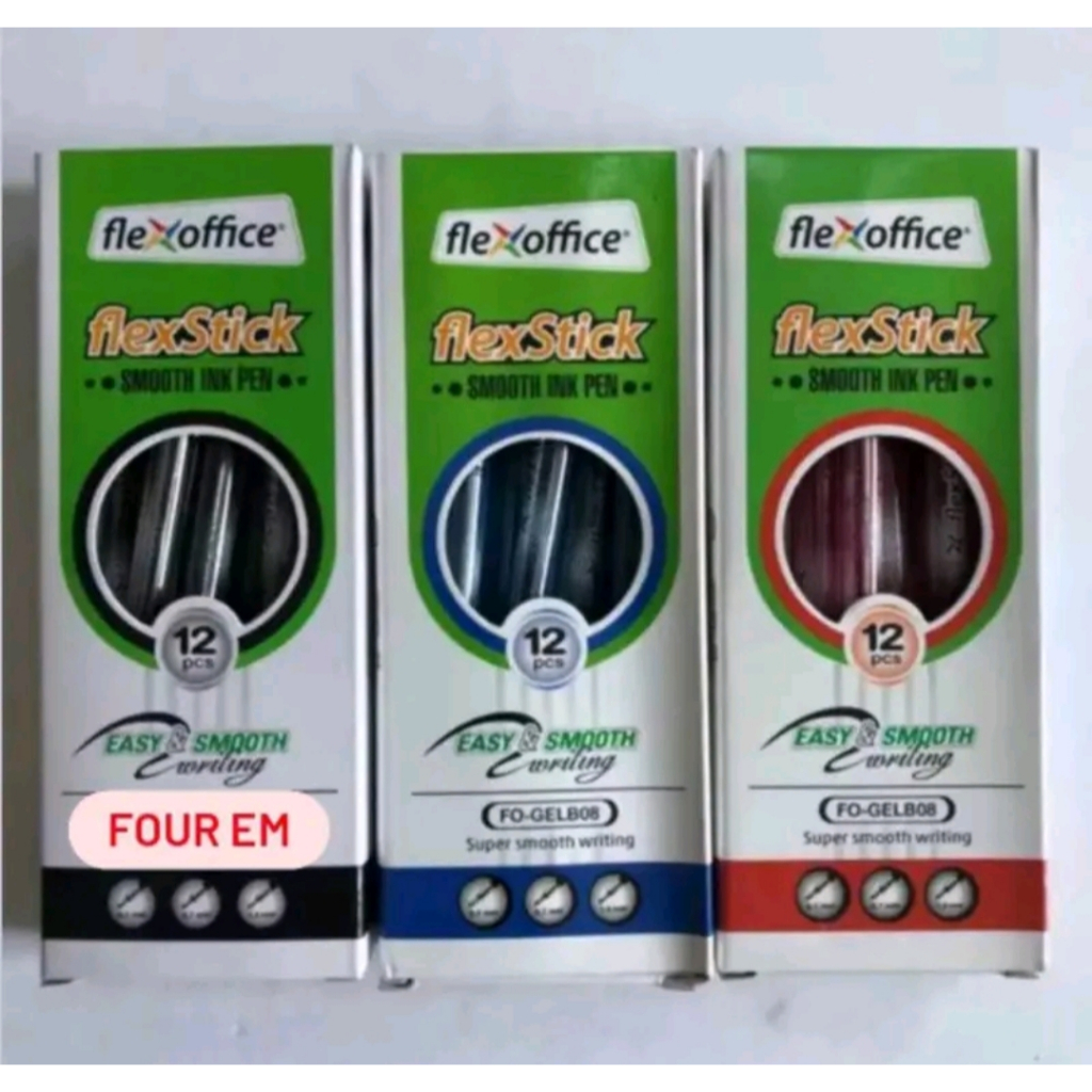 1 BOX (12 PCS) Flexstick ballpen blue, green and red colors | Shopee ...