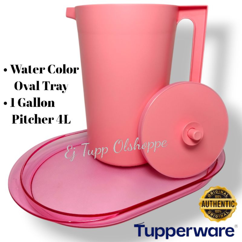 Original Tupperware Gallon Pitcher 4L & Oval Tray | Shopee Philippines