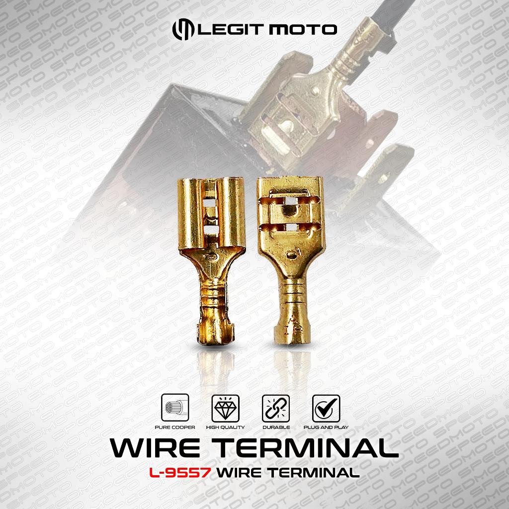 LEGITMOTO GENUINE WIRE TERMINAL / FEMALE SPADE PUSH ON CRIMP BULLET ...