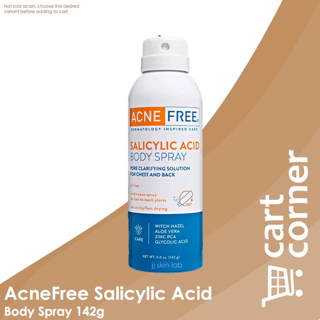 AcneFree Salicylic Acid Body Spray 142g | Shopee Philippines