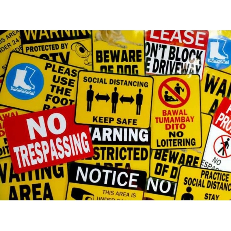 Laminated Signage 