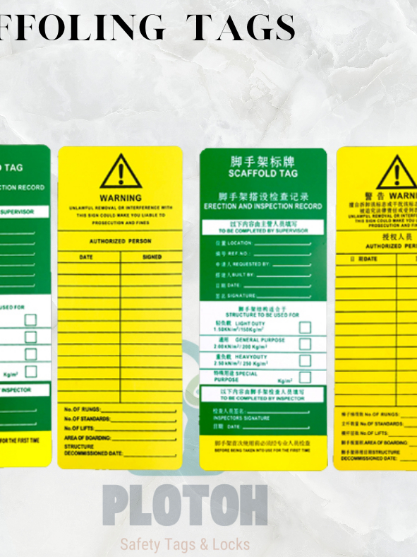 Scaffolding Security Accident Prevention Tags & Holder Safety ...