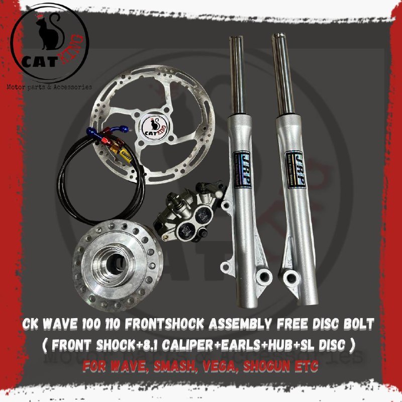 cK Frontshock ASSEMBLY WAVE FREE DISC BOLT(FRONT SHOCK +8.1 Caliper ...