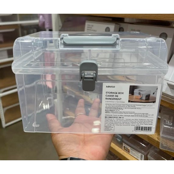 MINISO STORAGE BOX WITH LID | Shopee Philippines