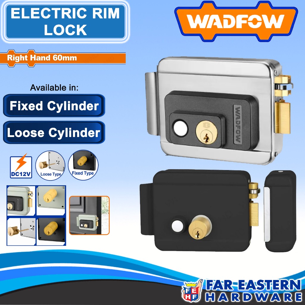 WADFOW Right Hand Electric Rim Lock 60mm WFHT | Shopee Philippines