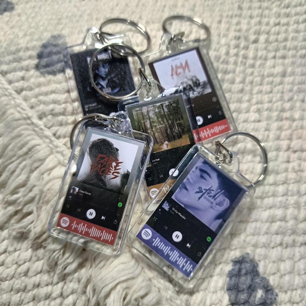 SB19 Spotify Solo Album Acrylic Keychains 5cm x 3.2 cm with FREE member ...