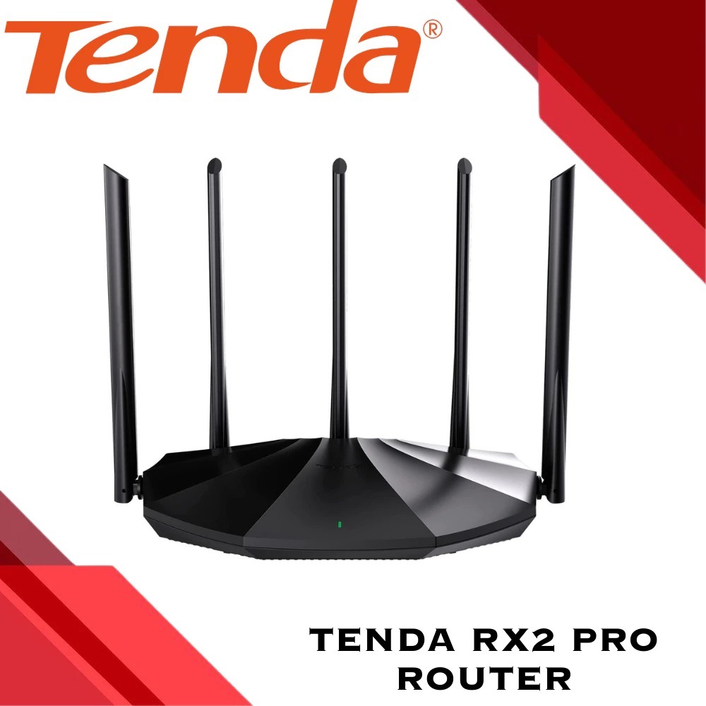 Tenda RX2 Pro Dual-Band Gigabit Wi-Fi 6 Router AX1500 Range Extender ...