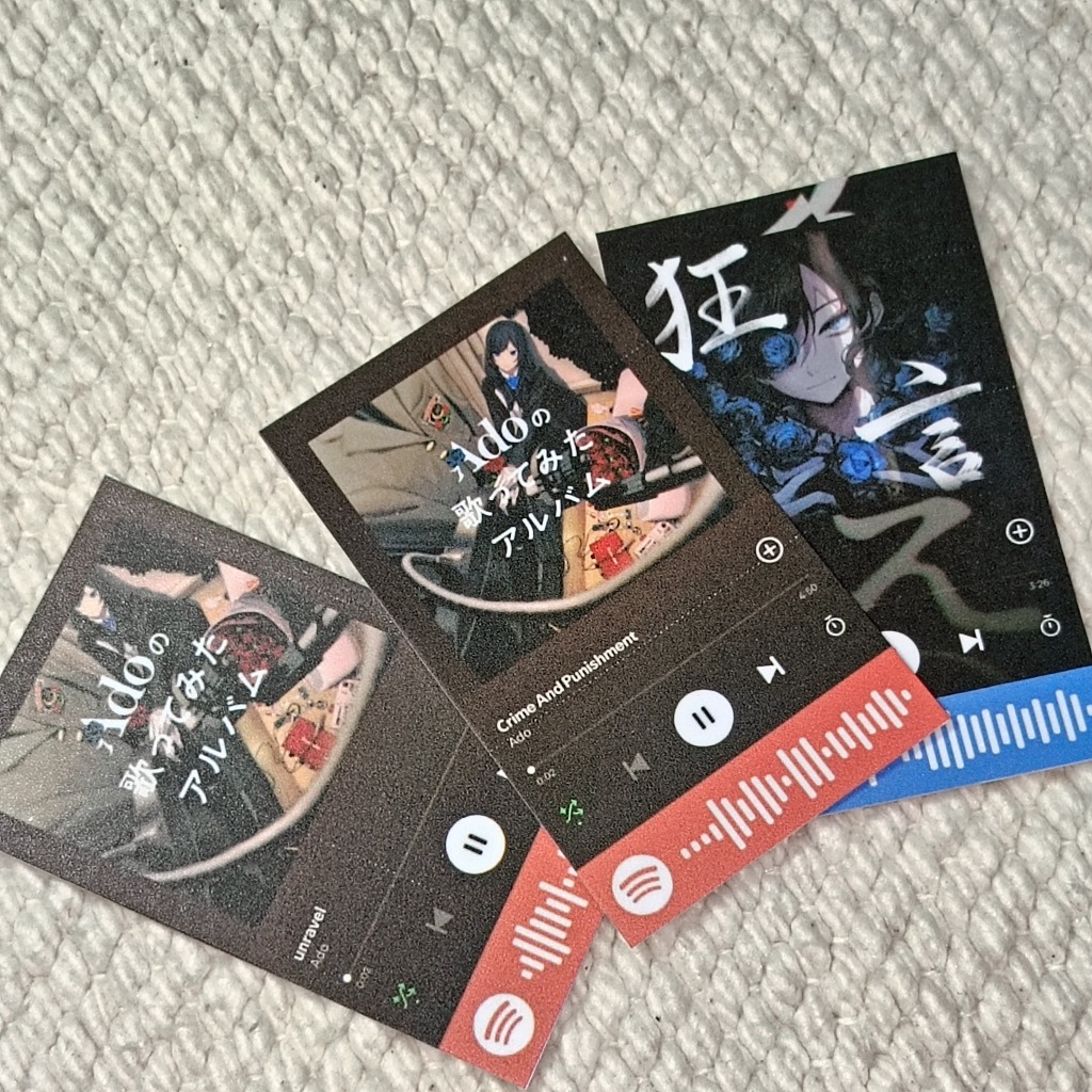 Ado Matte Spotify Song Print (4.5cm x 7.6cm) - Per piece | Shopee ...
