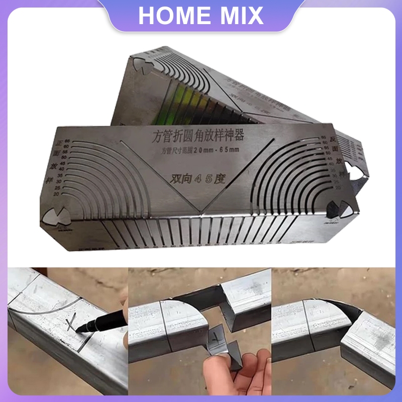Multifunctional Accuracy Metal Ruler Square Tube Rounded Corners And ...