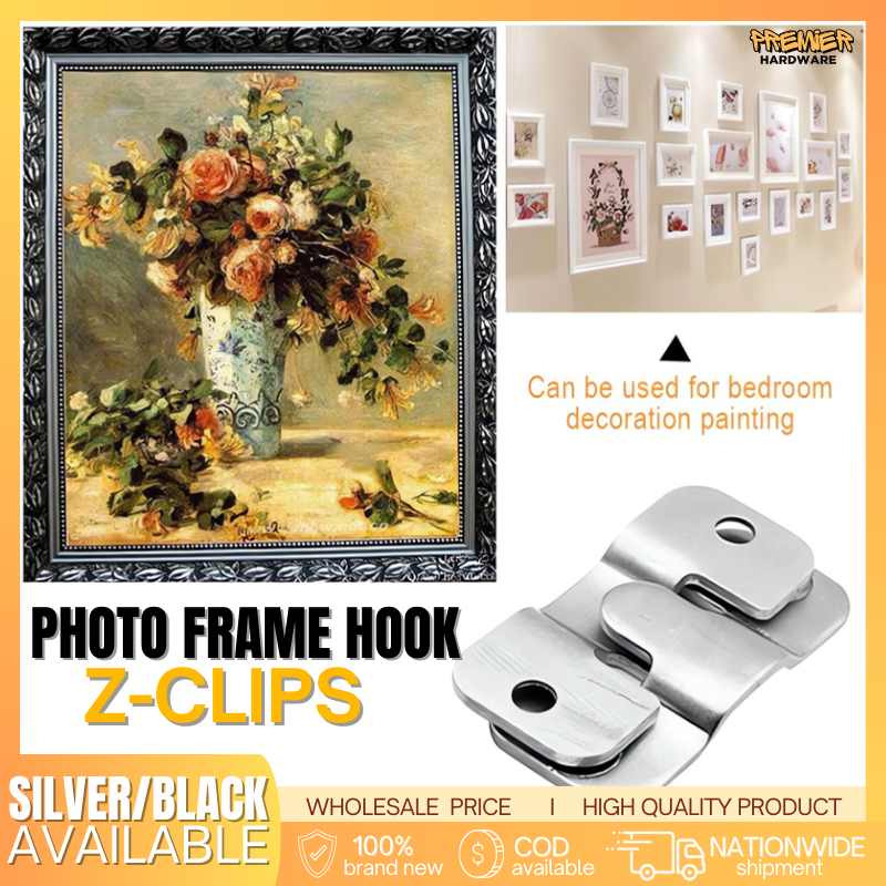 Photo Frame Hook Z-Clips Flush Mount Bracket Picture (SOLD BY 1PC ...