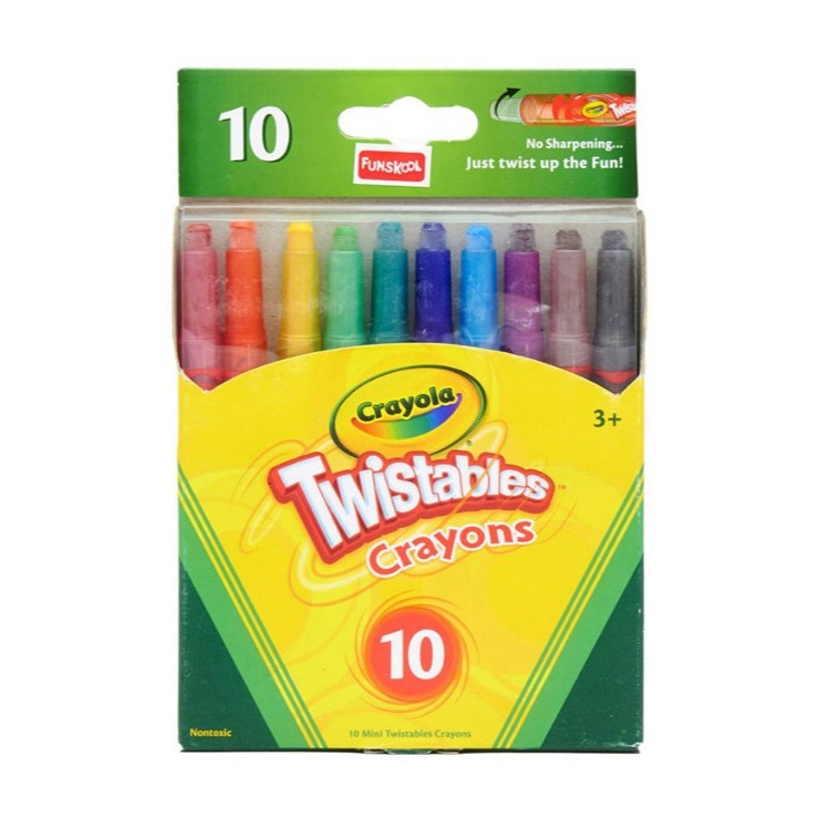 Crayola 10 Colors Mini Twistables Crayons | Shopee Philippines