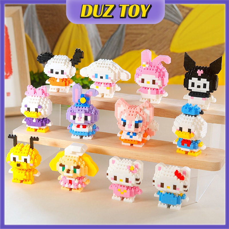 【DUZ】Disney Building Blocks Cute Sanrio Kuromi Bricks Toys For Kids ...