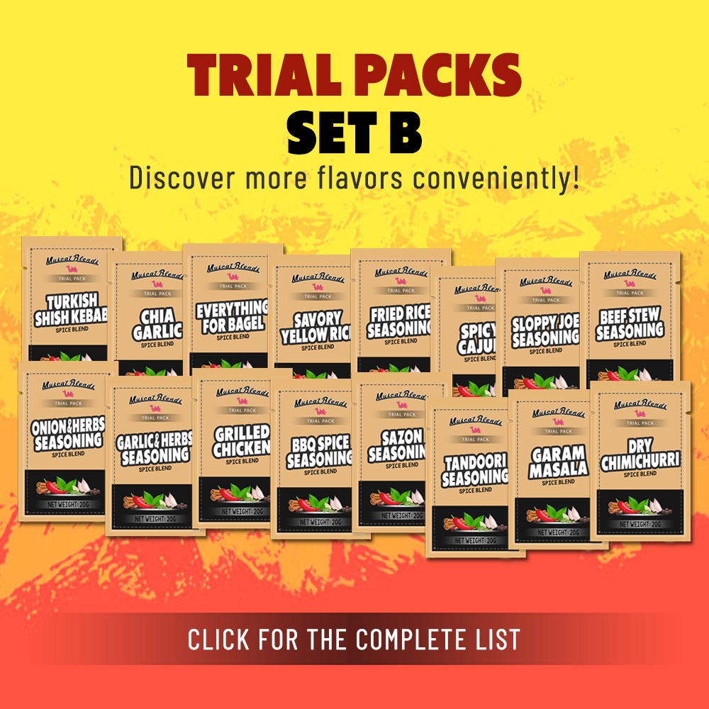 MUSCAT BLENDS SEASONING BLENDS TRIAL PACKS SET B / OVER 20+ BLENDS ...