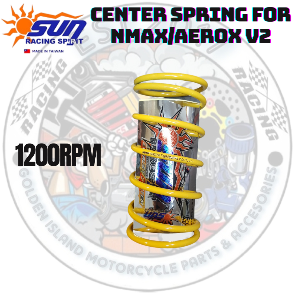 SUN RACING CENTER SPRING 1000&1200RPM FOR NMAX/AEROX V2 - HIGH QUALITY ...