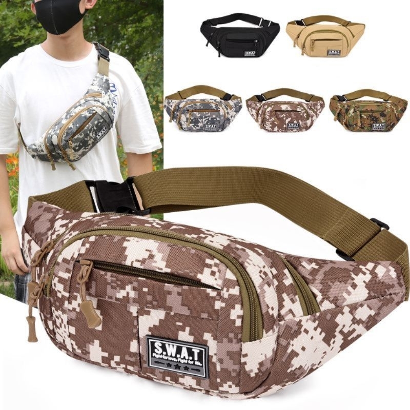 Mikayla #T05 Outdoor Fanny Pack Men Camouflage Casual Sport Bag Waist