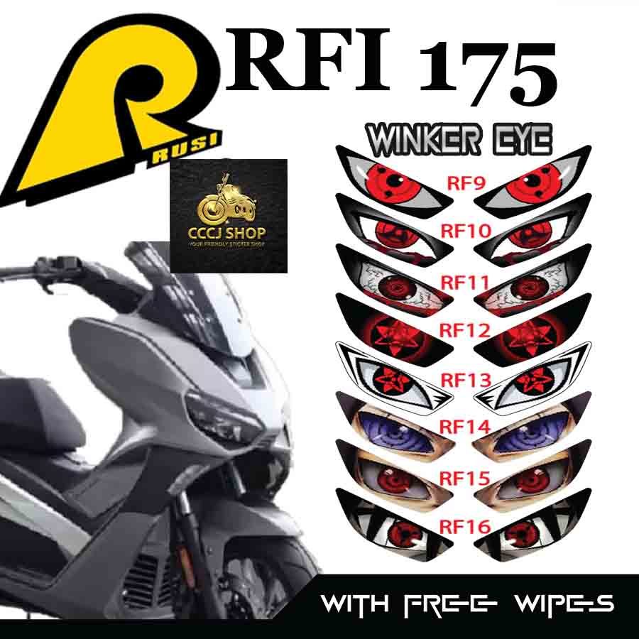 RUSI RFI 175 WINKER EYE STICKER/ TRANSLUCENT VINYL LAMINATED MATERIAL ...