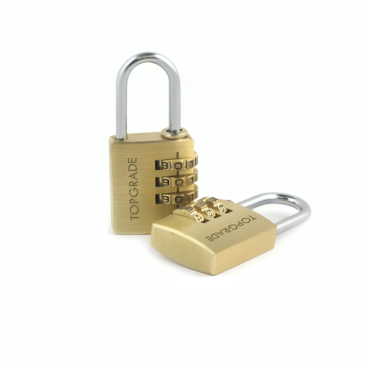 TOPGRADE TP1214 Heavy Duty Luggage Combination Brass Padlock 214 ...