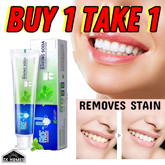 BUY 1 TAKE 1 FACE Peppermint teeth Whitening Food Graded Family baking ...
