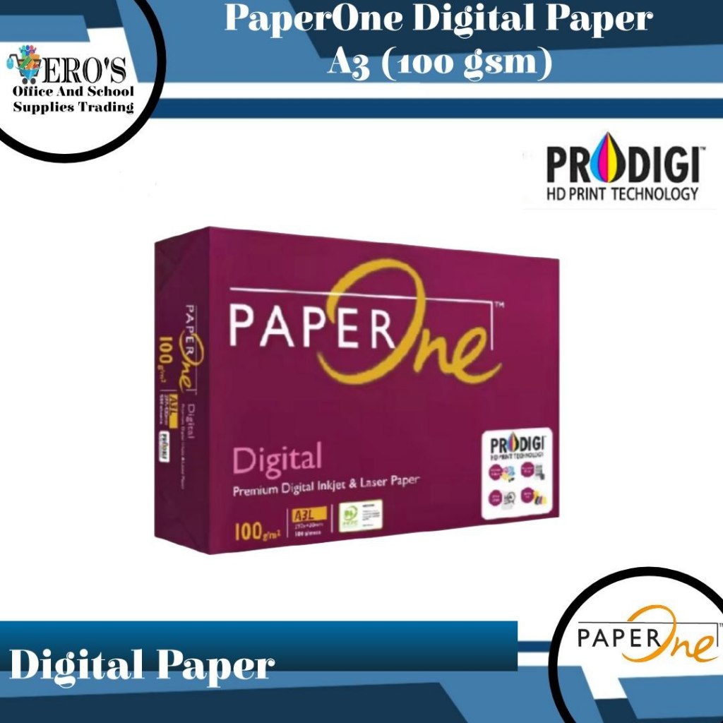 Paper One Digital Paper (100 gsm) - A3 | Shopee Philippines